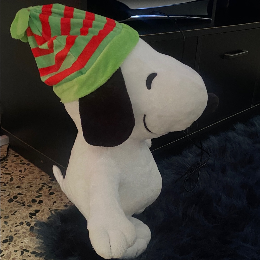 Red and Green Snoopy Plush Toy